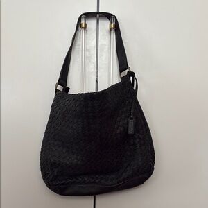 American Leather Company Black Woven Women's Bag